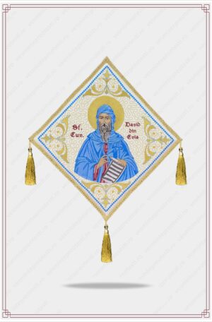 Bedernita brodata cu Sf Cuvios David