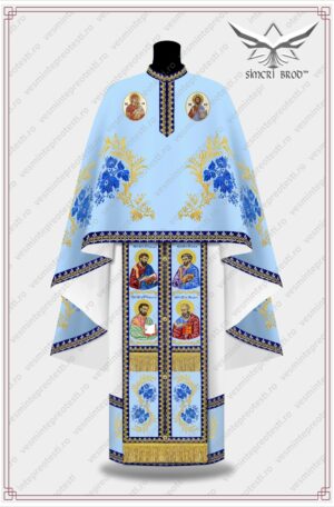 Vesmant brodat cu motive florale