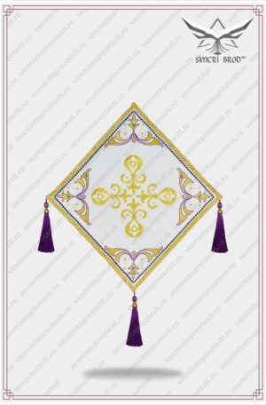 Bedernita brodata cu cruce simpla