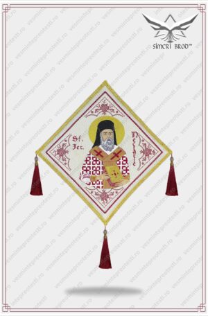 Bedernita brodata cu Sfantul Ierarh Nectarie