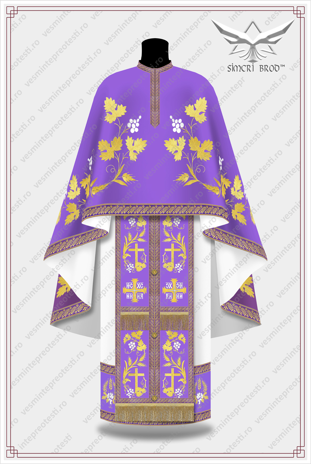 B-20-mov-SimcriBrod-(fata) vesminte preotesti brodate pe culoarea mov