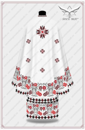 B Popular 2 alb visiniu SimcriBrod spate